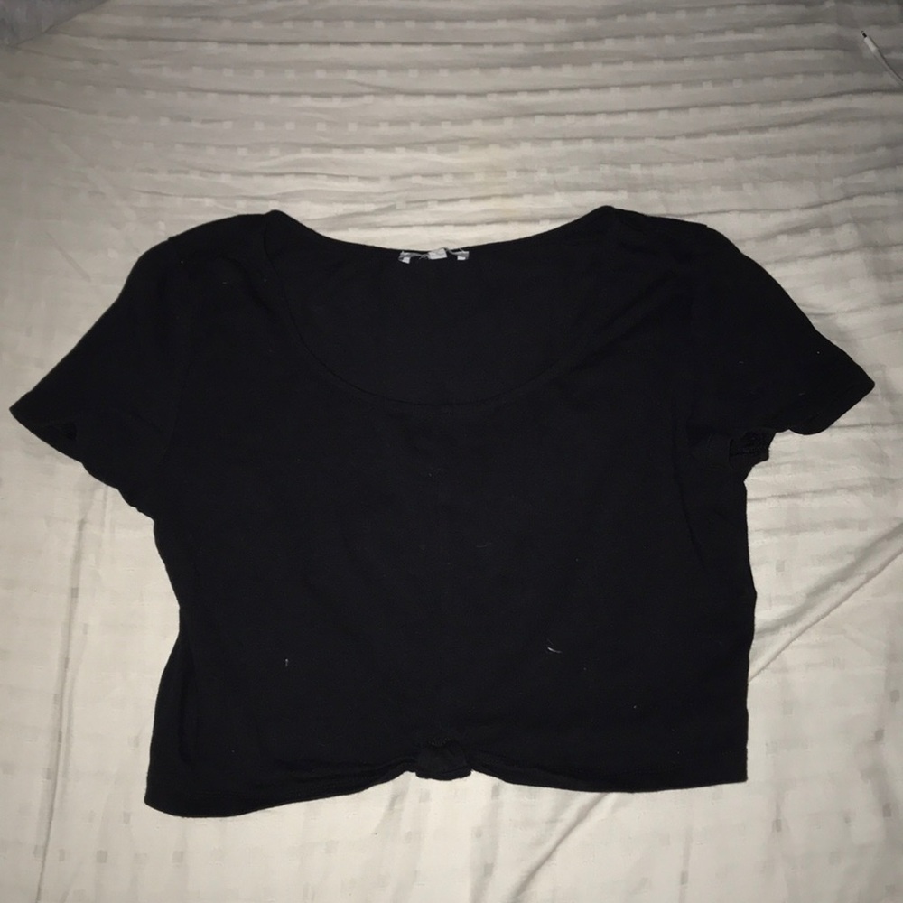 Black crop top